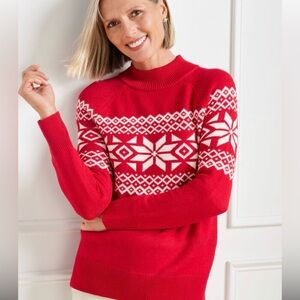 Talbots Vibrant Red Knit Sweater